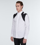 Alexander McQueen Harness cotton poplin shirt