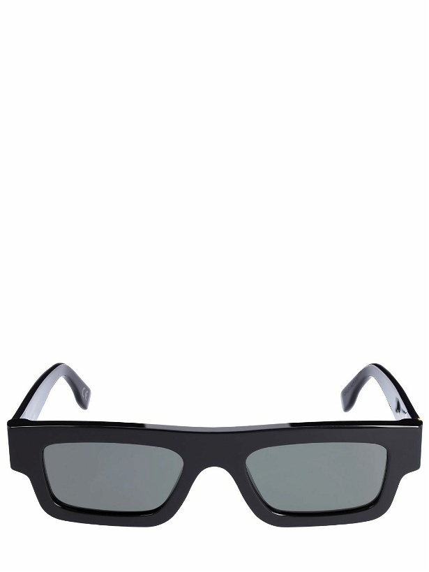 Photo: RETROSUPERFUTURE Colpo Black Squared Acetate Sunglasses