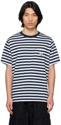 Carhartt Work In Progress Blue Scotty Stripe T-Shirt