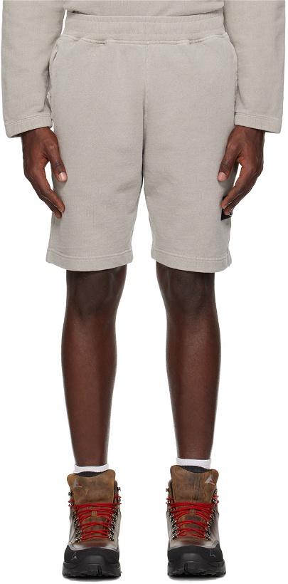 Photo: Stone Island Gray Patch Shorts