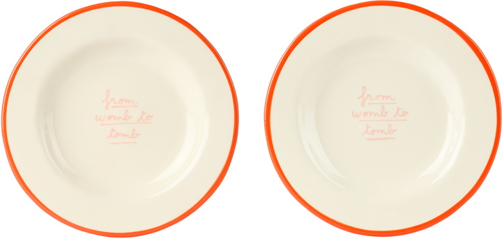 Photo: Laetitia Rouget White 'From womb to tomb' Plate Set
