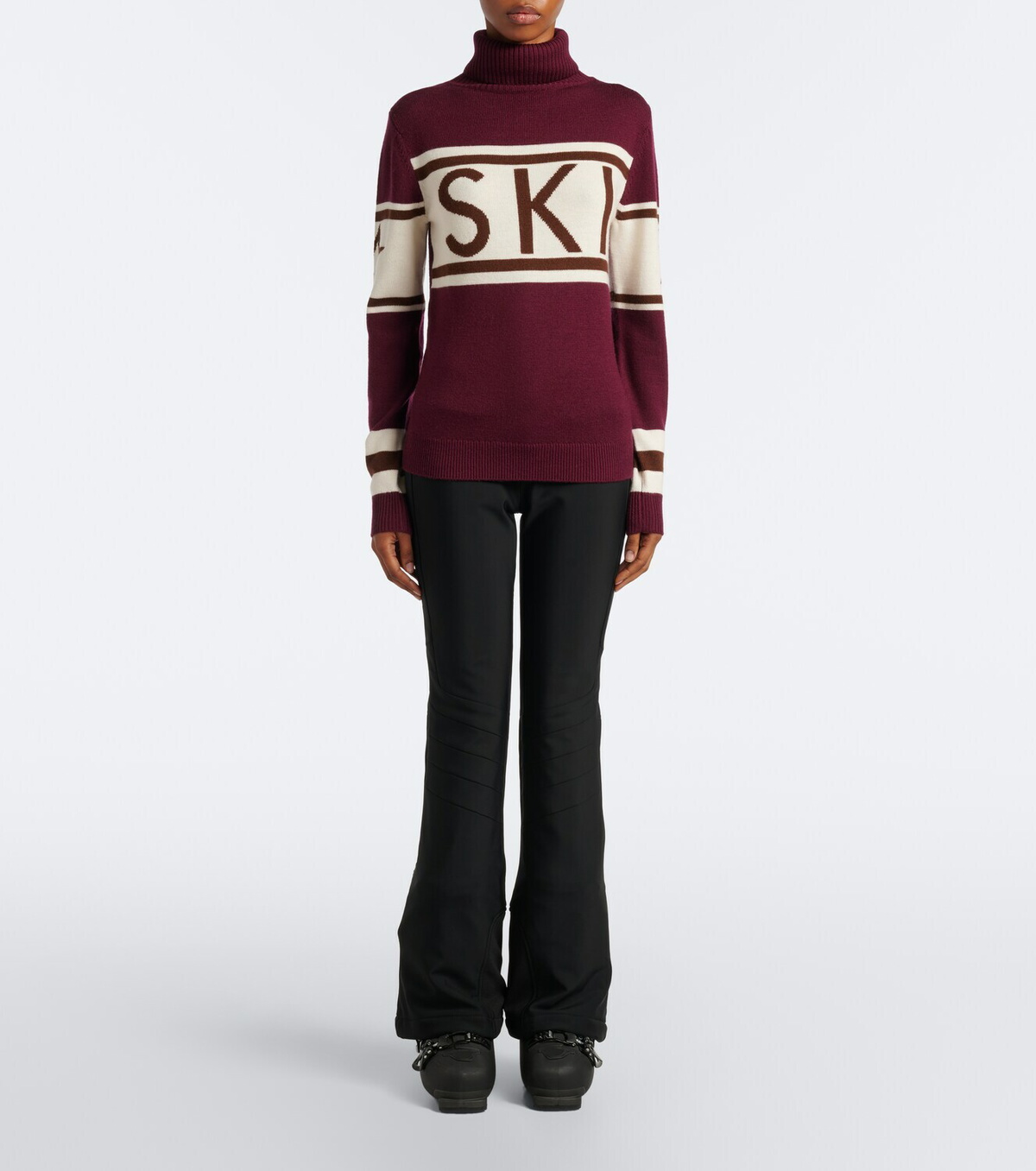 Perfect Moment Schild intarsia wool turtleneck sweater