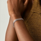 Missoma Women's Timepiece Wide Chain Bracelet in Silver