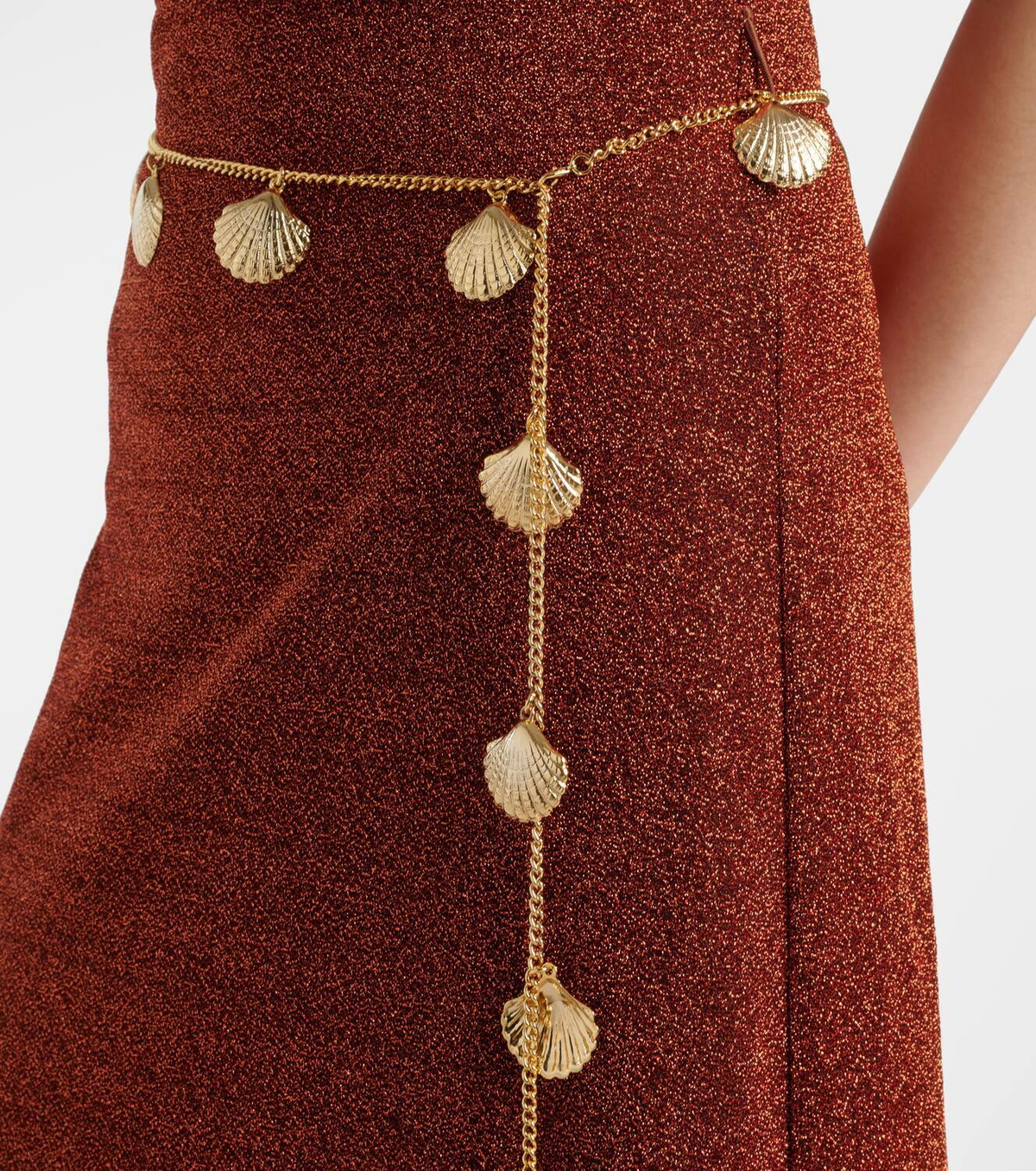 Oséree Lumière belted maxi dress
