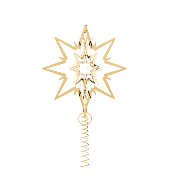Photo: Georg Jensen Star Large gold-plated tree topper by Flemming Eskildsen