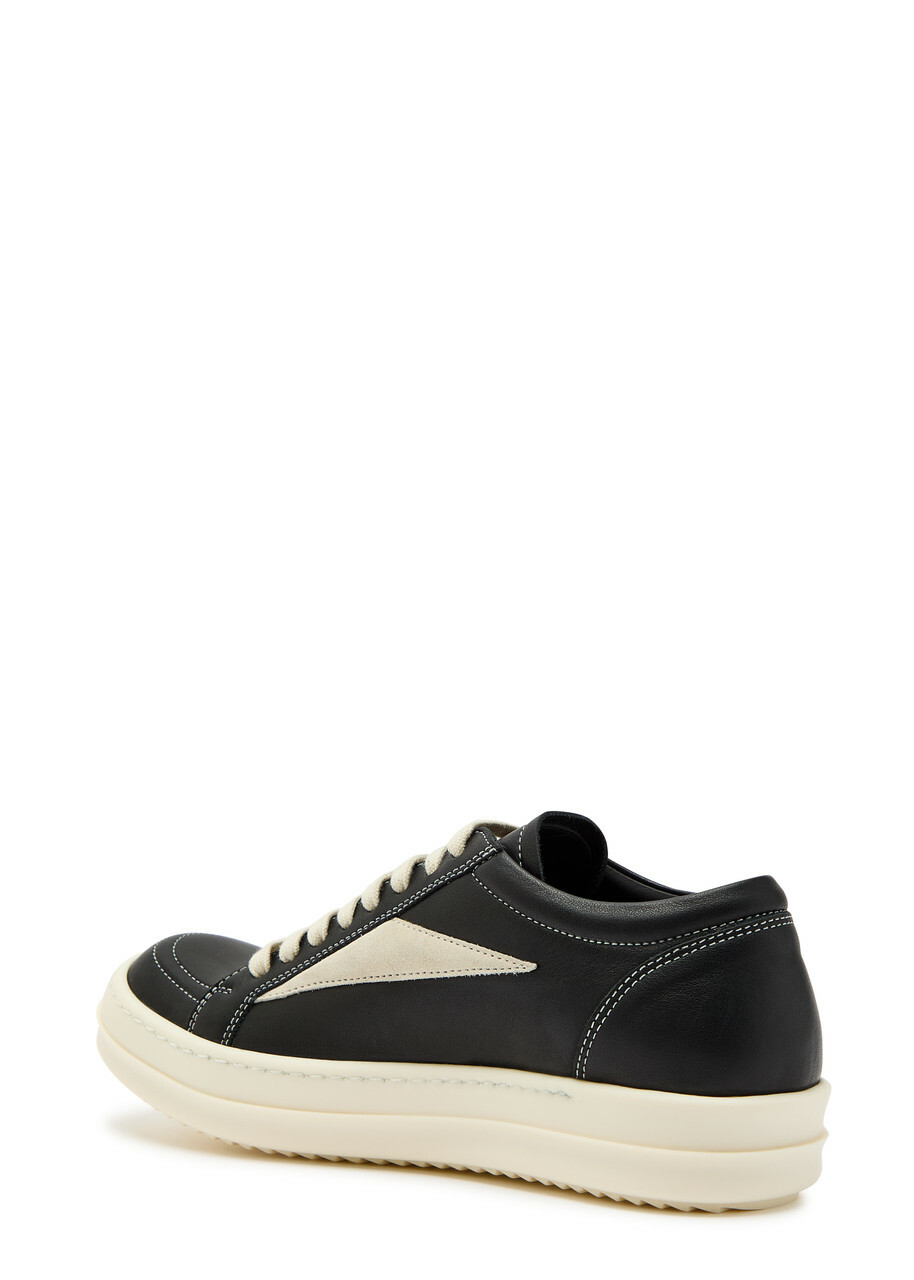 Rick Owens Vintage Panelled Brushed Suede Sneakers Black Other