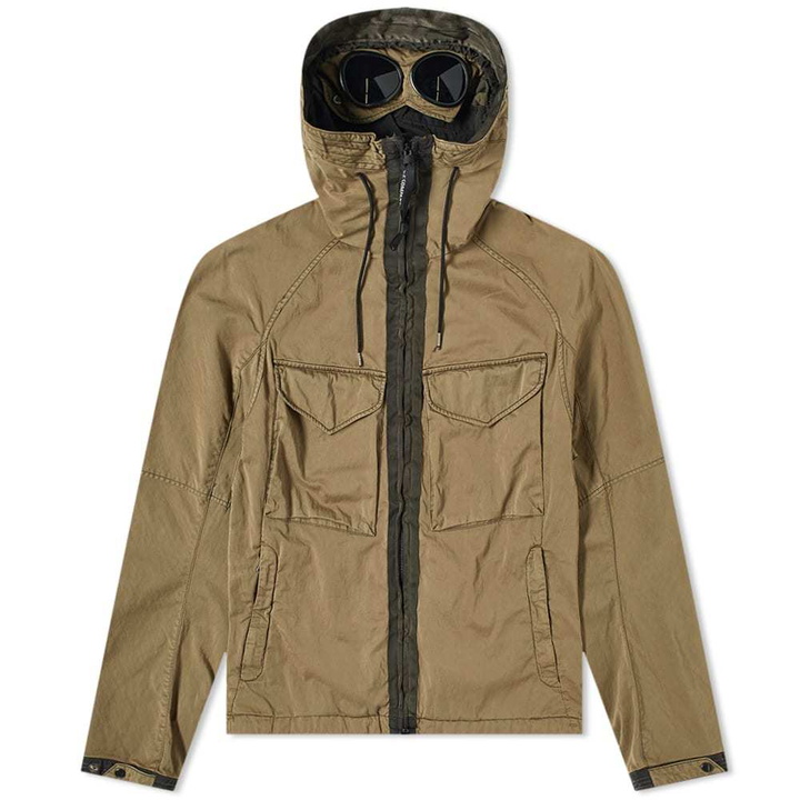 Photo: C.P. Company Raso Hooded Garment Dyed Goggle Jacket