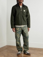 Carhartt WIP - Single Knee Straight-Leg Camouflage-Print Organic Cotton-Canvas Trousers - Green