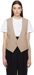 AMI Paris Taupe Open Vest