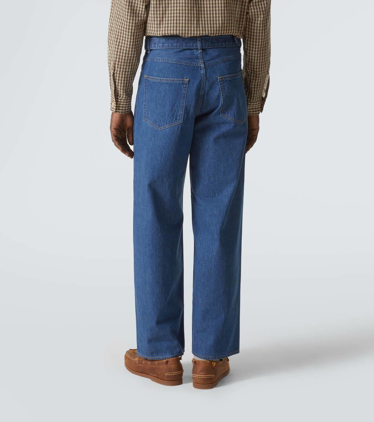 Auralee Belted straight jeans