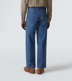 Auralee Belted straight jeans