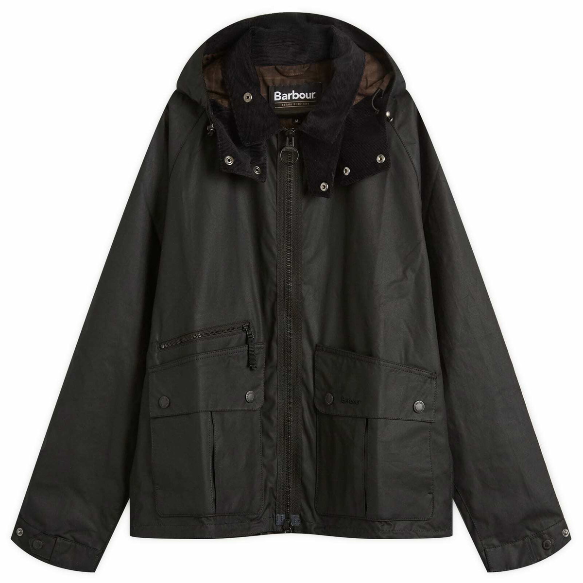 Barbour Men's OS Spey Casual Jacket in Black Barbour