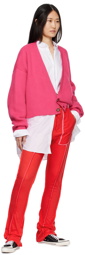 Edward Cuming Red & Pink Raw Edge Lounge Pants