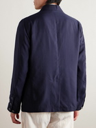 Giorgio Armani - Lyocell and Silk-Blend Jacket - Blue