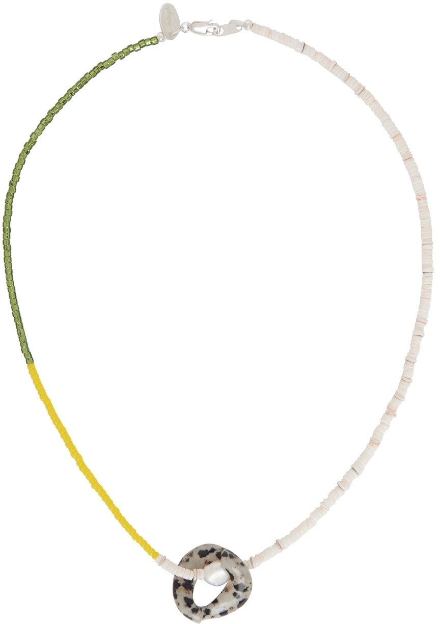 Santangelo Yellow & Green These Waves Necklace