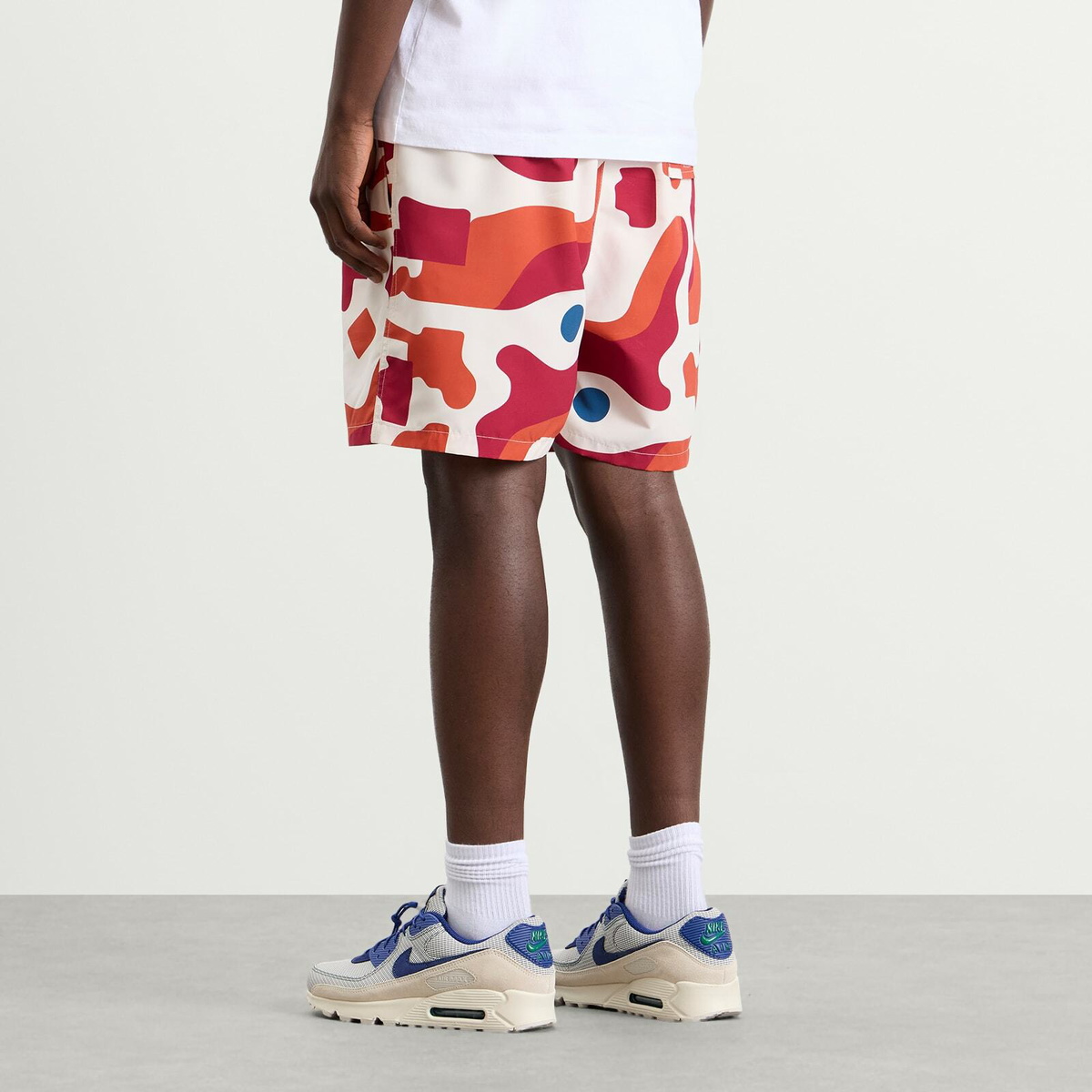 By Parra Men's Abstract Mountain Swim Shorts in Red