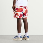 By Parra Men's Abstract Mountain Swim Shorts in Red