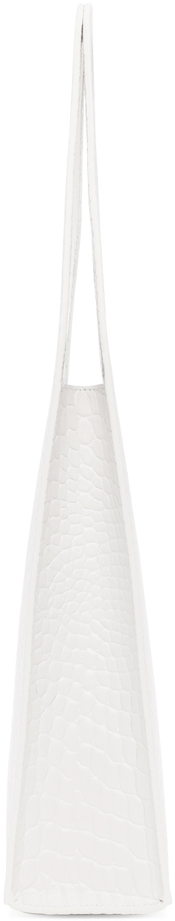Coperni White Croc Swipe Tote Coperni