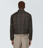 Our Legacy Checked coated cotton jacket