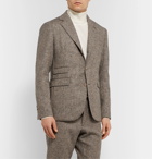 MAN 1924 - Beige Kennedy Slim-Fit Unstructured Mélange Wool Suit Jacket - Neutrals
