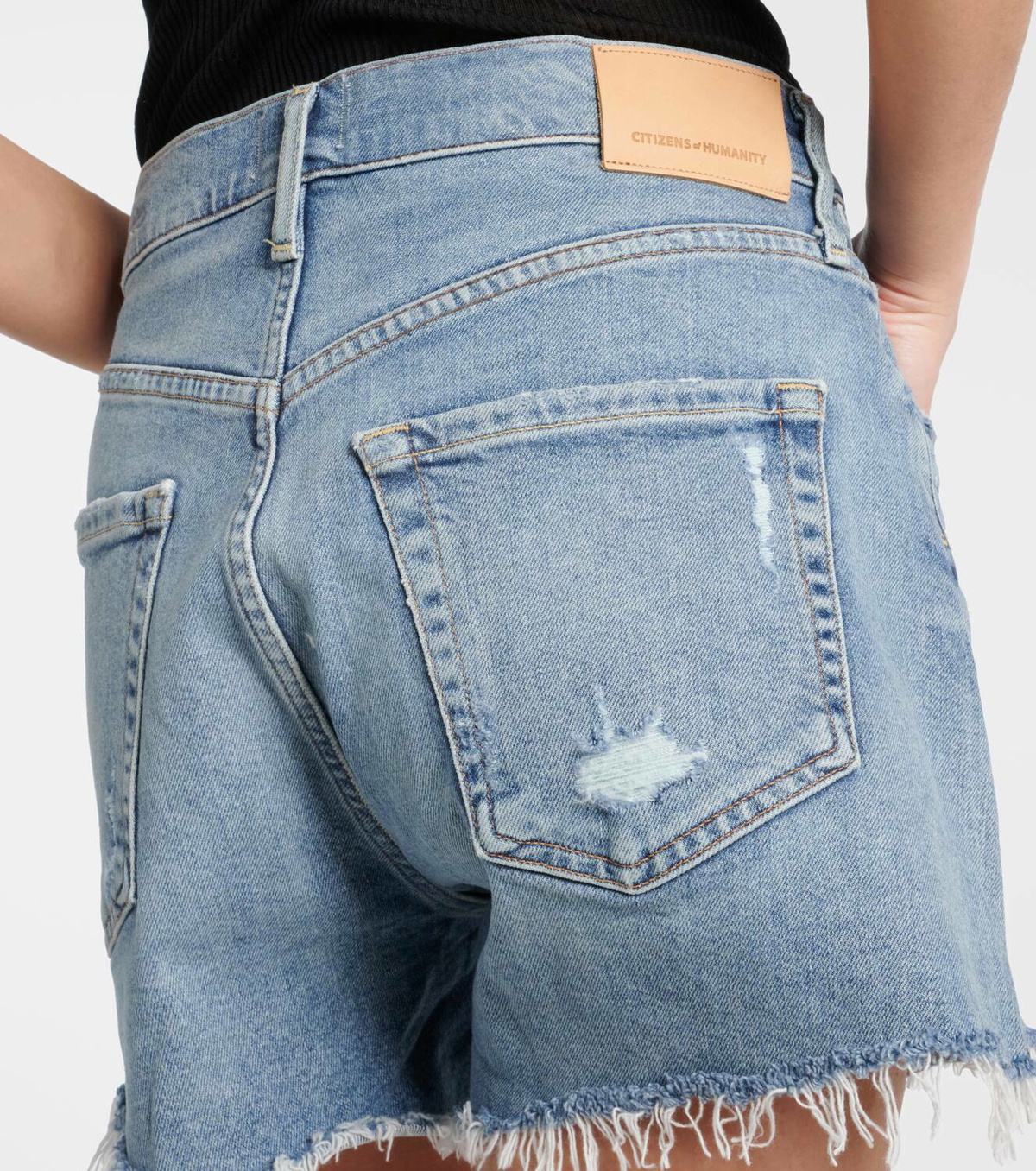 Citizens of Humanity Marlow distressed denim shorts