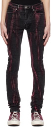 Ksubi Black & Red Van Winkle Jeans