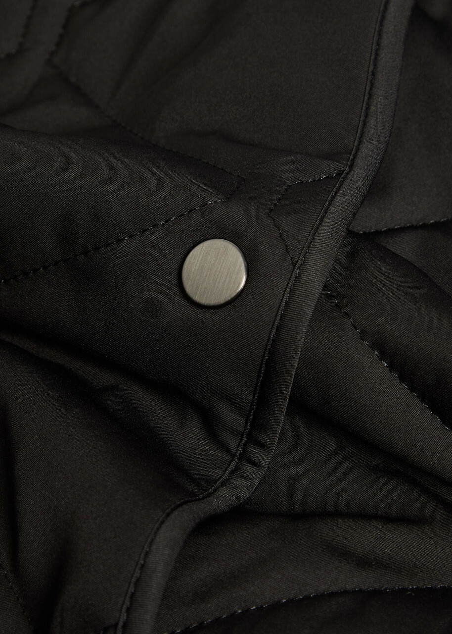 Joseph Penny Quilted Woven Coat Black