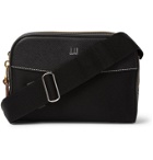 Dunhill - Full-Grain Leather-Trimmed Nylon-Canvas Messenger Bag - Black