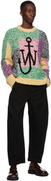 JW Anderson Multicolor Anchor Patchwork Crewneck