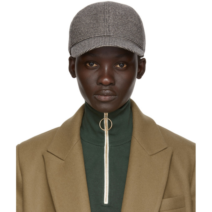 Harmony Black and White Houndstooth Arnaud Cap