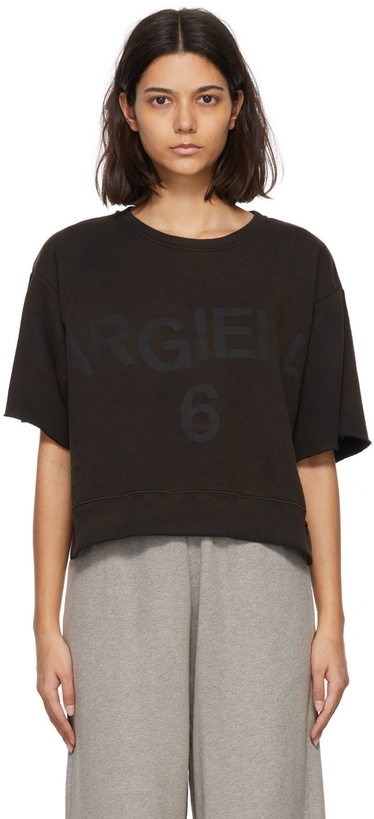 Photo: MM6 Maison Margiela Black Cotton Sweatshirt