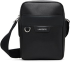 Lacoste Black Ossian Leather Satchel Bag
