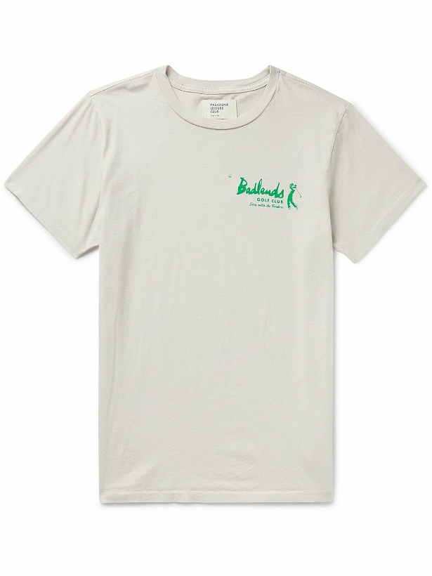 Photo: Pasadena Leisure Club - Badlands Printed Cotton-Jersey T-Shirt - Neutrals