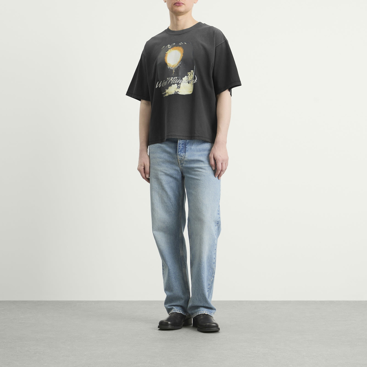 Won Hundred Men's Houston Rocket T-shirt in Black