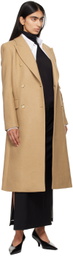BOSS Beige Long-Length Twill Coat
