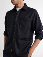 Rag & Bone - Wool-Blend Flannel Overshirt - Black