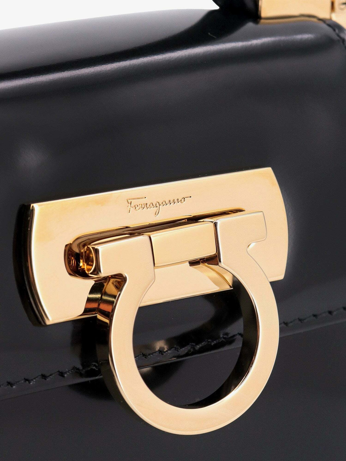 Ferragamo   Top Handle Xs Black   Womens