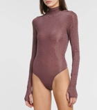Alex Perry Crystal-embellished jersey bodysuit