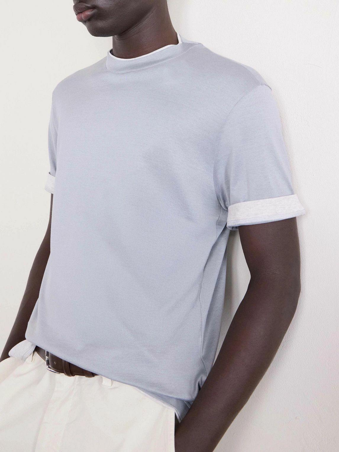 Eleventy - Cotton-Jersey T-Shirt - Gray