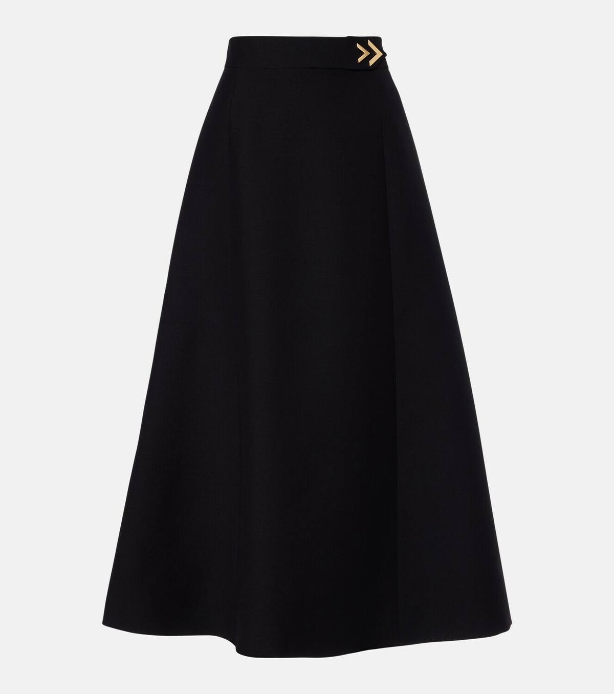Valentino VGold Crepe Couture midi skirt