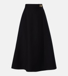 Valentino VGold Crepe Couture midi skirt