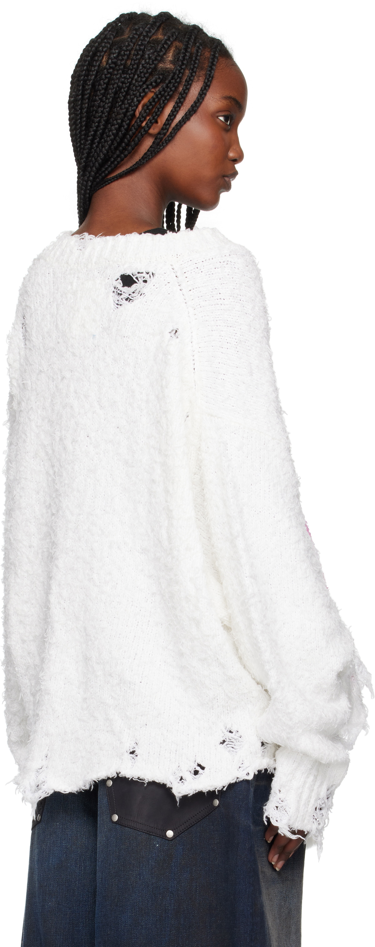 doublet Off-White Airbrush Sweater