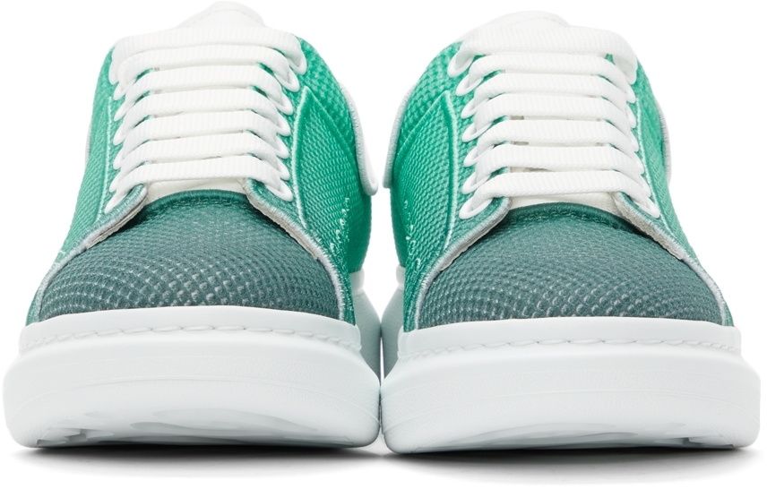 Alexander McQueen Green & White Degradé Oversized Sneakers 