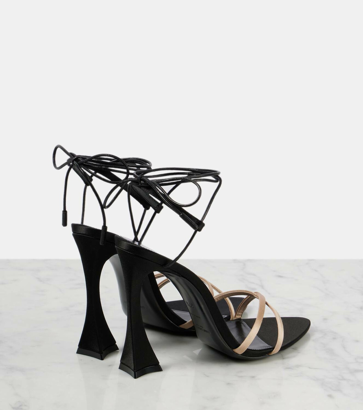 SL CORINNE SANDALS ROSE SATIN CREPE main image 1