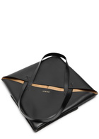 Loewe Puzzle Fold XL Leather Tote - Black - One Size