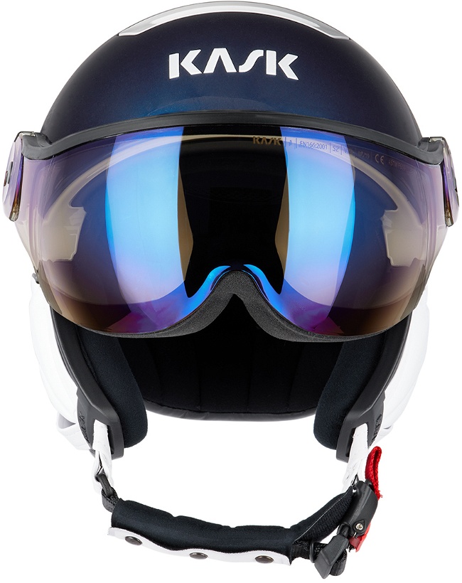 Photo: KASK Navy & White Piuma-R Class Sport Visor Helmet