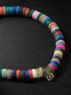 Sydney Evan - Evil Eye 14-Karat Gold Multi-Stone Beaded Bracelet