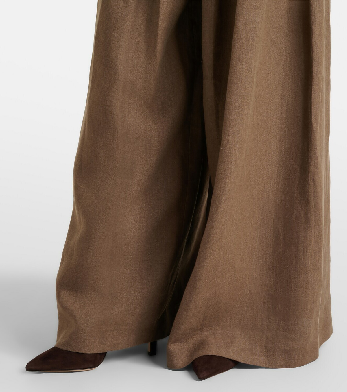 Ralph Lauren Collection Greer linen, cashmere, and silk wide-leg pants