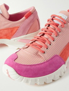 Diemme - Possagno Suede-Trimmed Mesh Sneakers - Pink