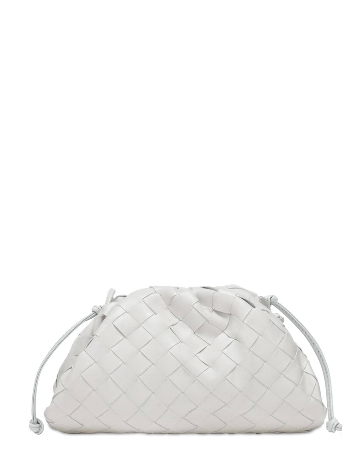 BOTTEGA VENETA - The Mini Pouch Intreccio Leather Clutch